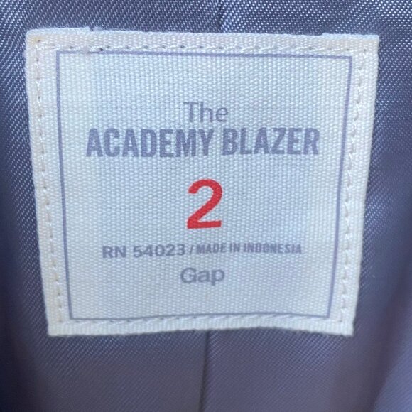 Gap The Academy Blazer Size 2 Dark Gray Fully Lined - Picture 12 of 12